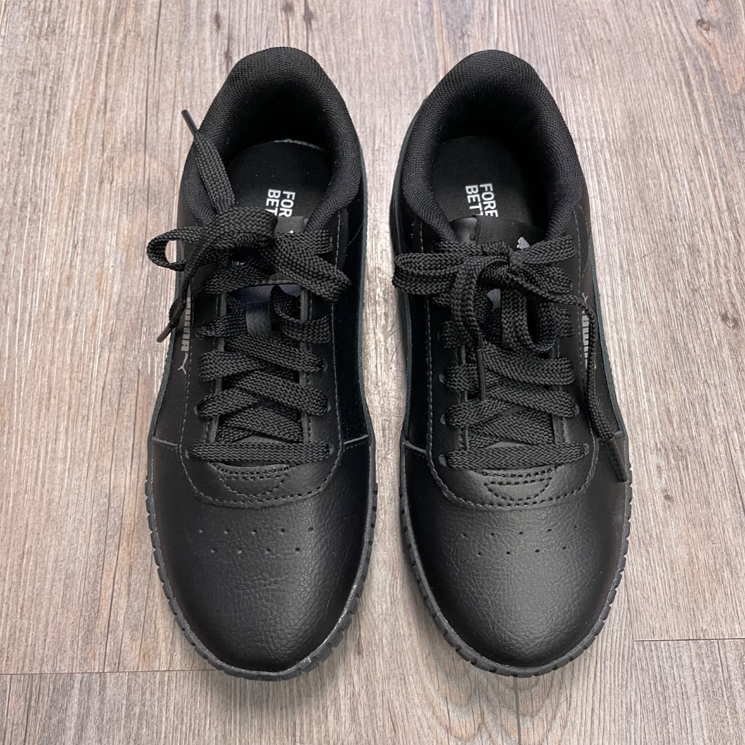 Black Puma Lace Up Sneaker, 4Y