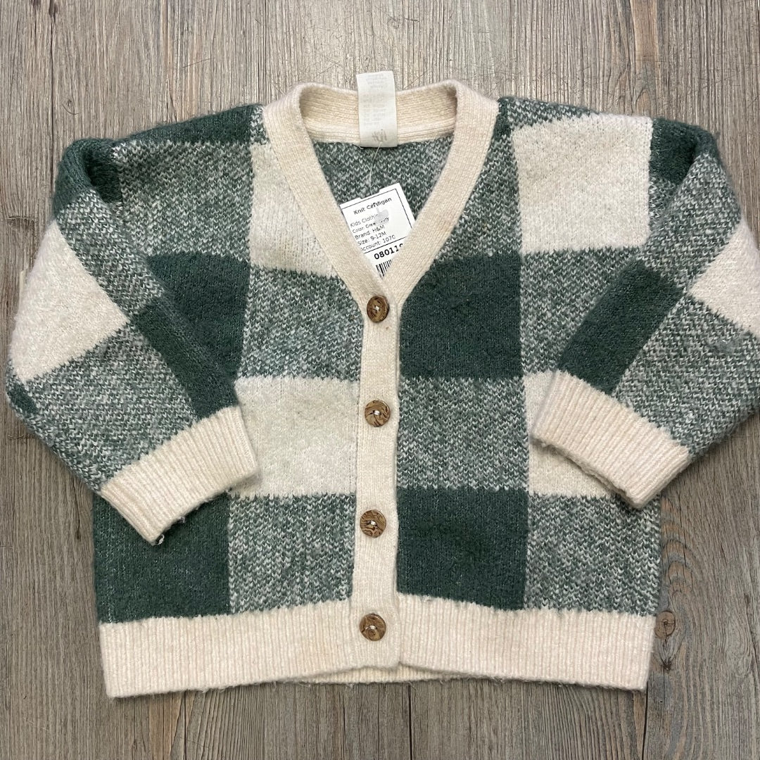 Green Ivory H&M Knit Cardigan, 9-12M