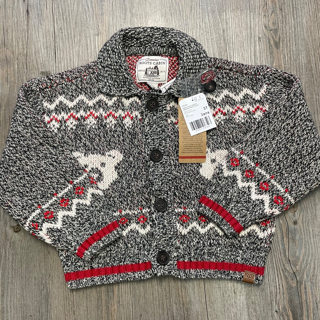 Multi Colour Roots Cabin NEW Knit Cardigan, 3Y