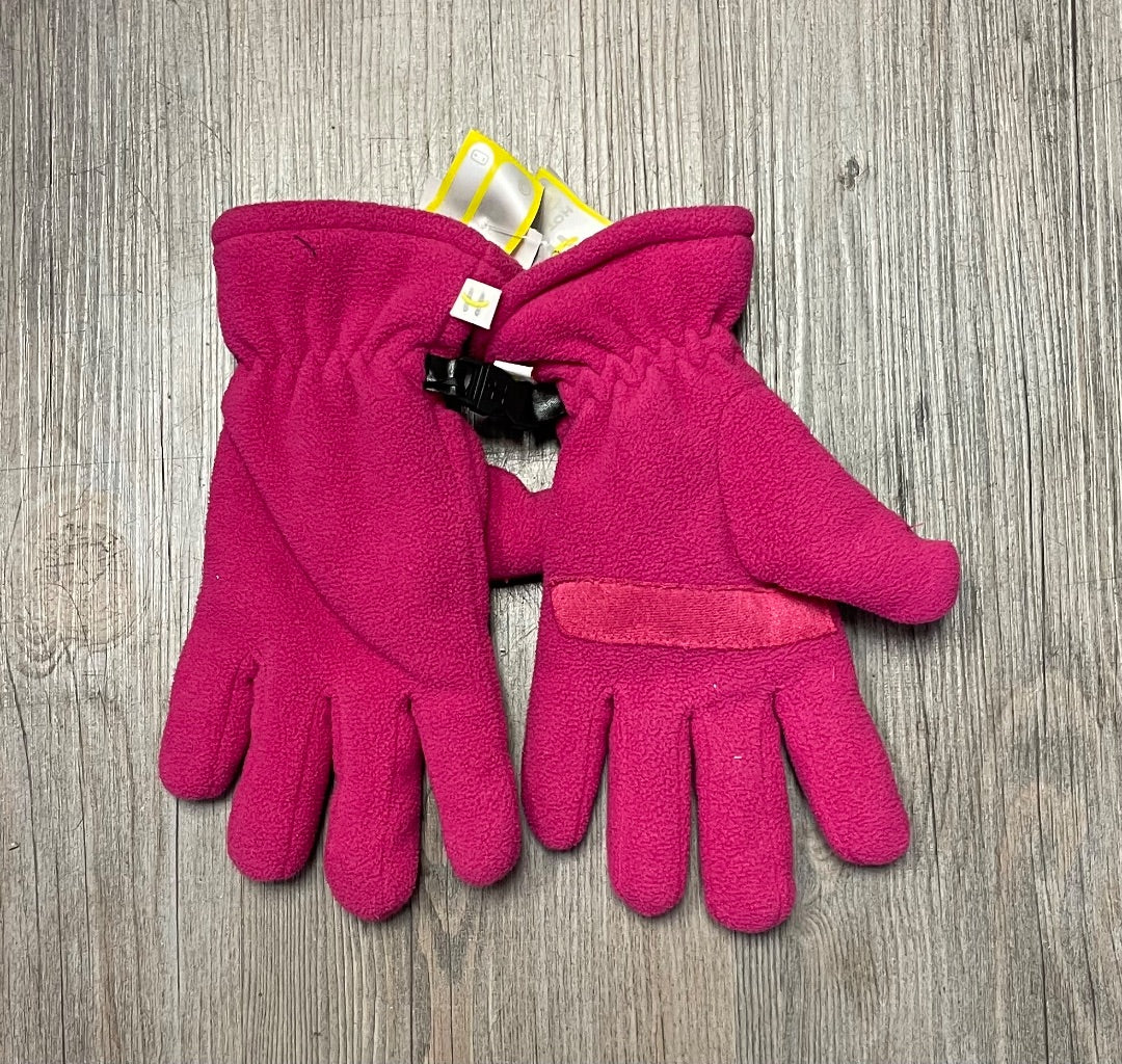 Pink Hot Paws Fleece Gloves, 7-14Y