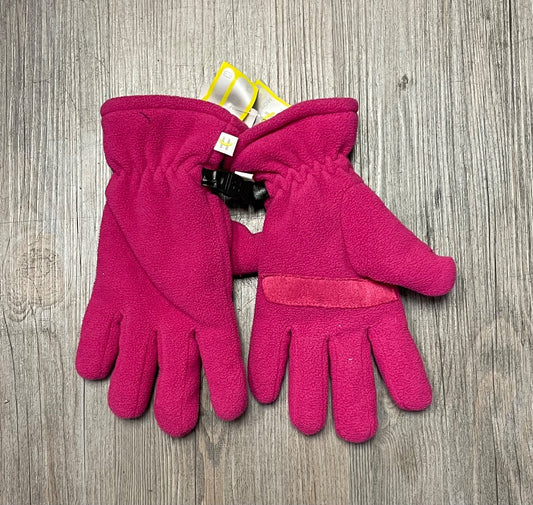Pink Hot Paws Fleece Gloves, 7-14Y