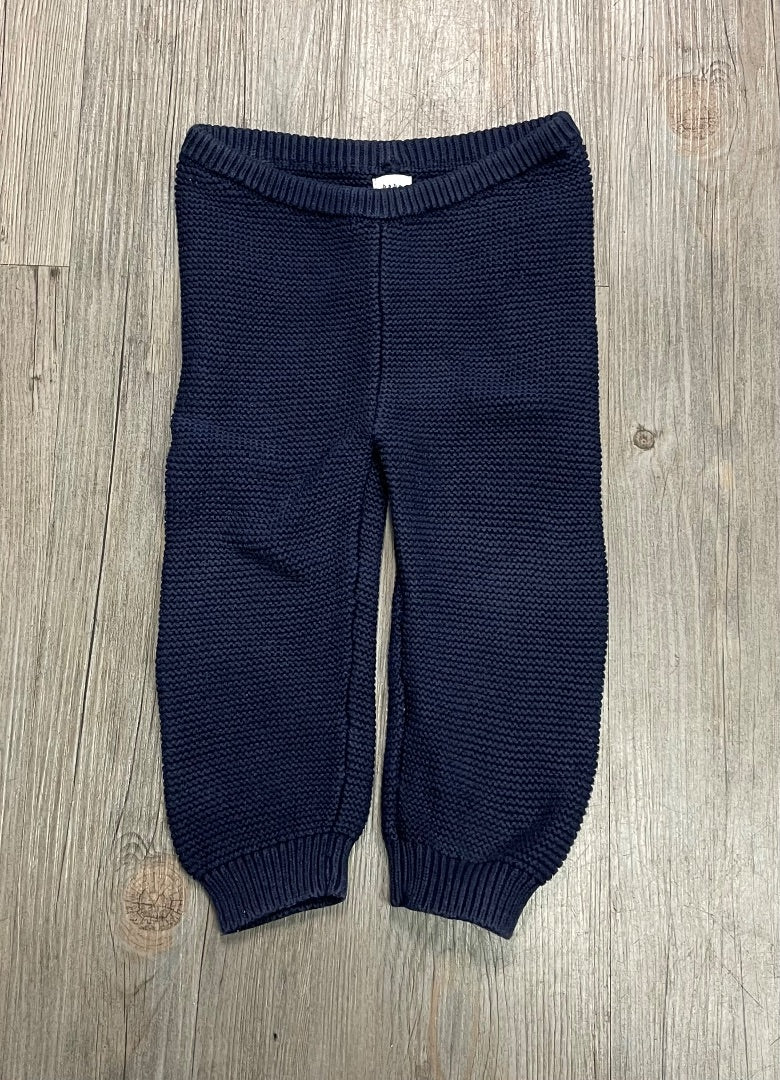 Navy Gap Knit legging, 12-18M