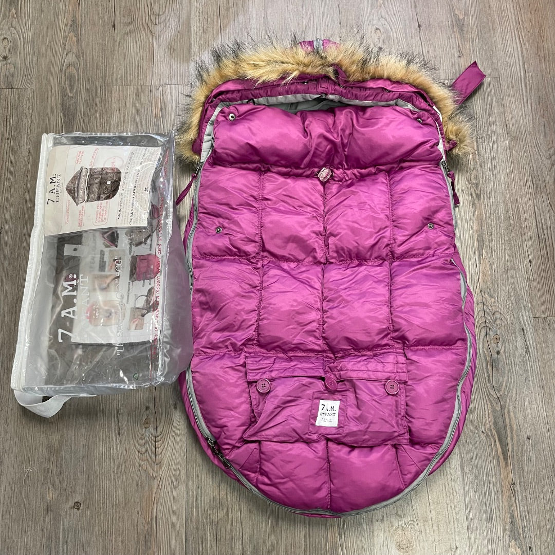 Purple 7AM Le Sac Igloo Footmuff, 6-18M