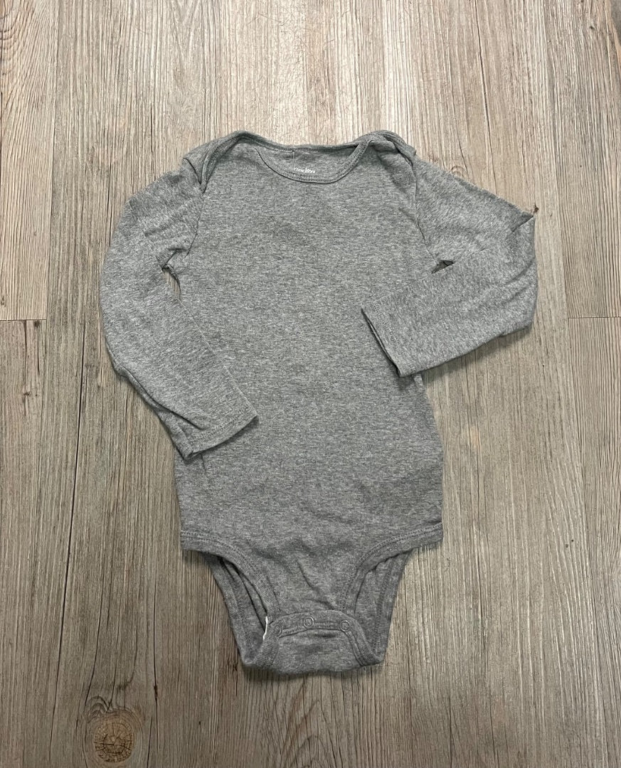 Grey Carters LS Onesie, 24M