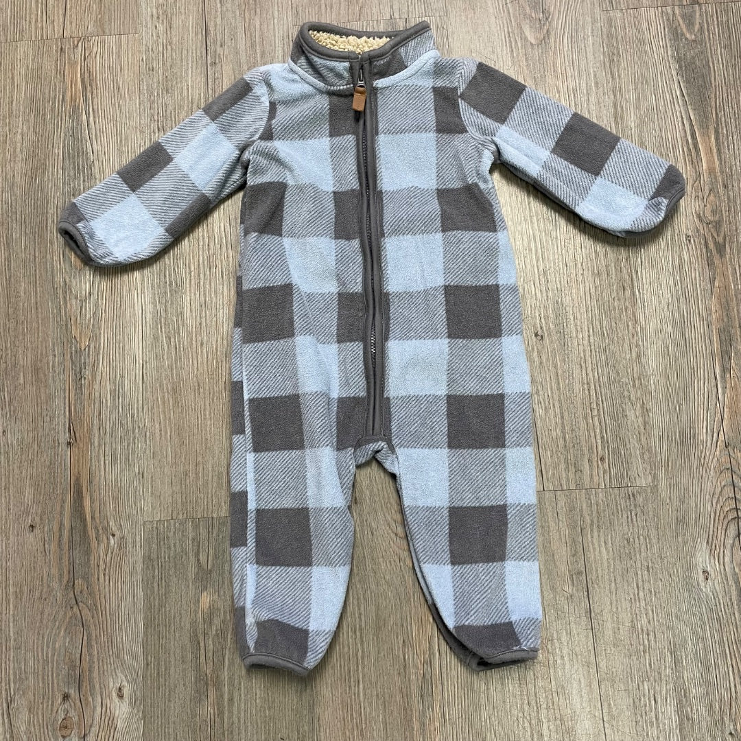 Grey Carters Fleece Onesie, 9M