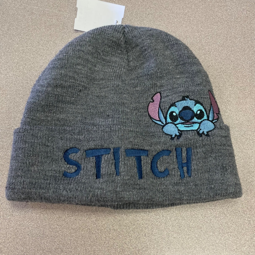 Grey Stitch & Lilo Knit Beanie, 7Y+