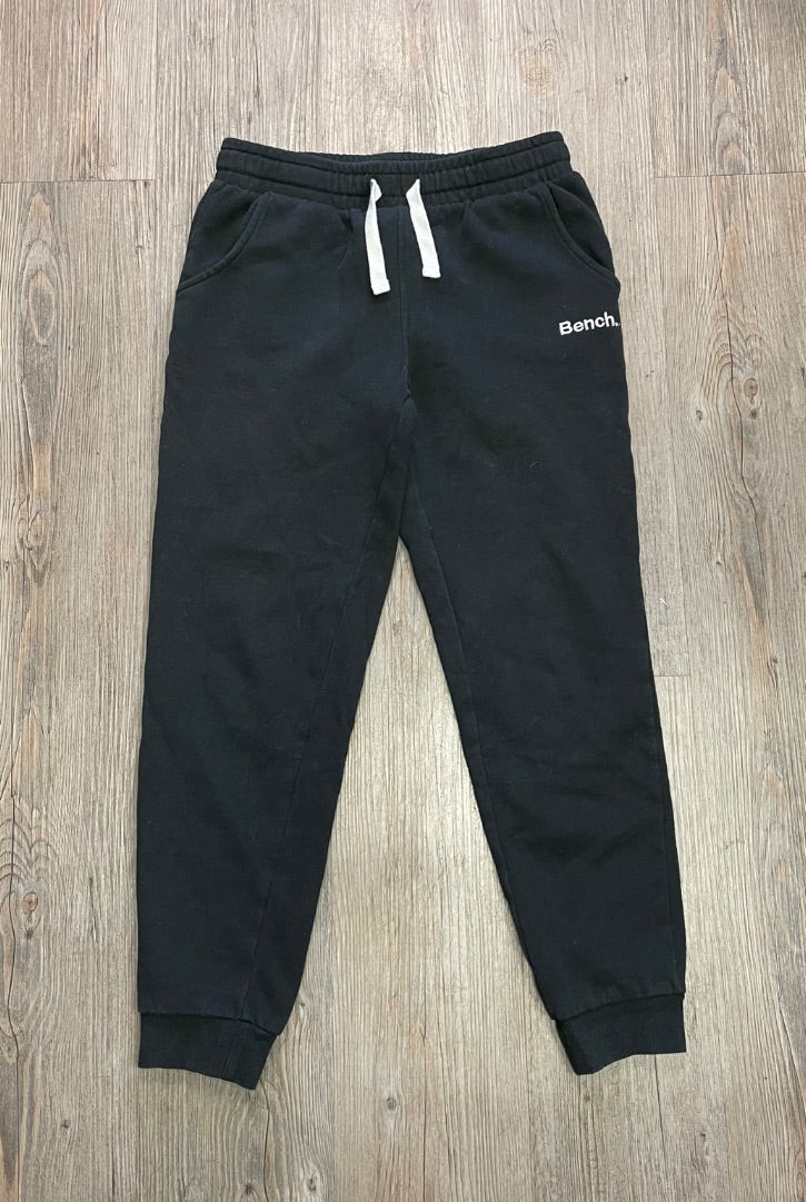 Black Bench Jogger Pants, 10-12Y