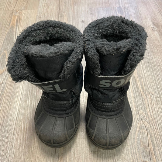 Black Sorel Winter Boots, 6T