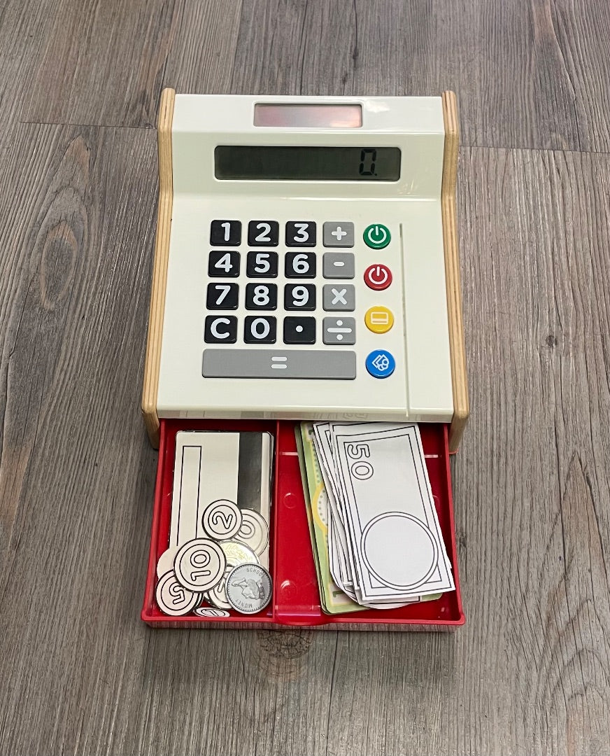 White Ikea Wooden Cash Register, 3-6Y