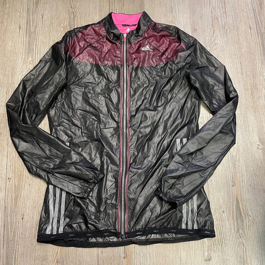 Black Pink Adidas Adizero Zip jacket, 12-14Y