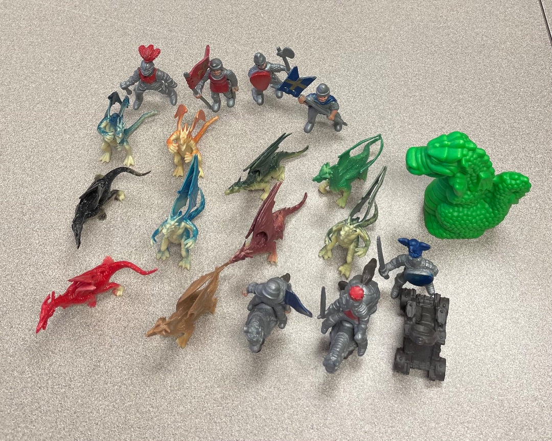 Multi Colour  Knights And Dragons, 3Y+