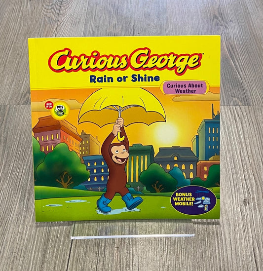 Yellow Curious George Rain or Shine, Paperback