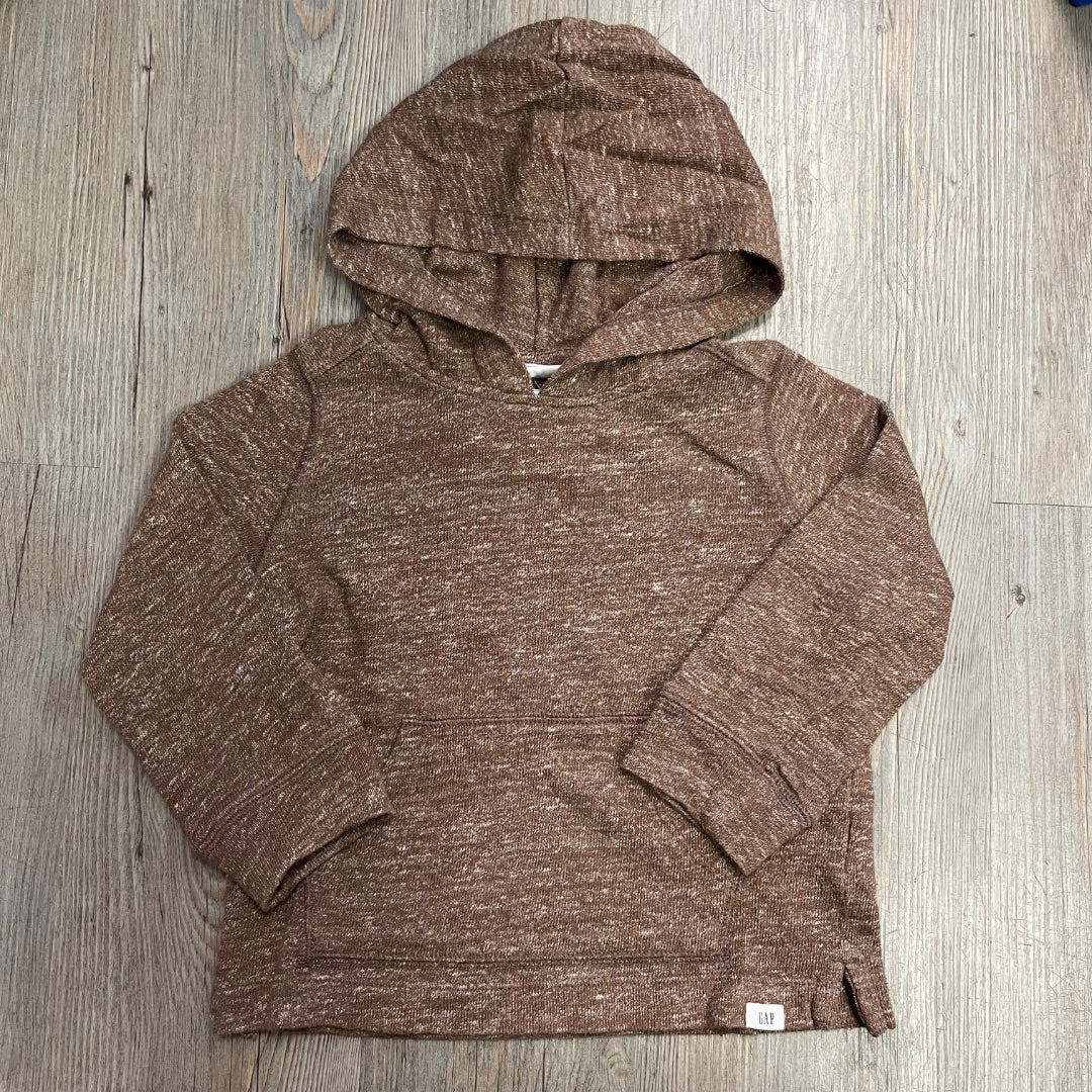 Brown Gap Pullover Hoodie, 2Y