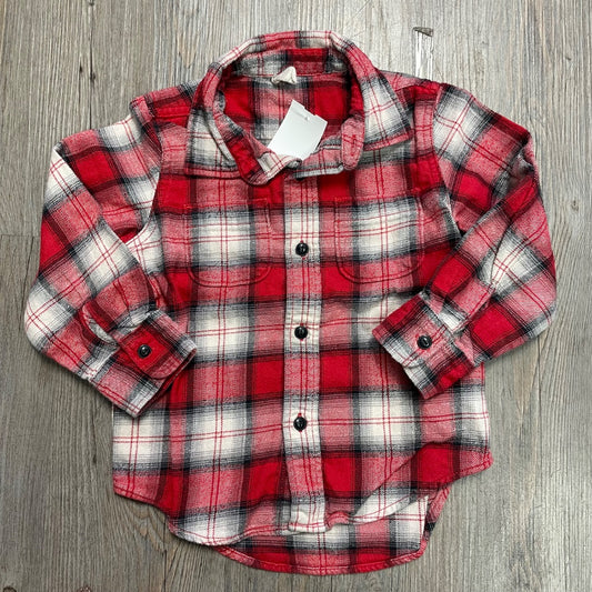 Plaid Gap Flannel Shirt, 3Y