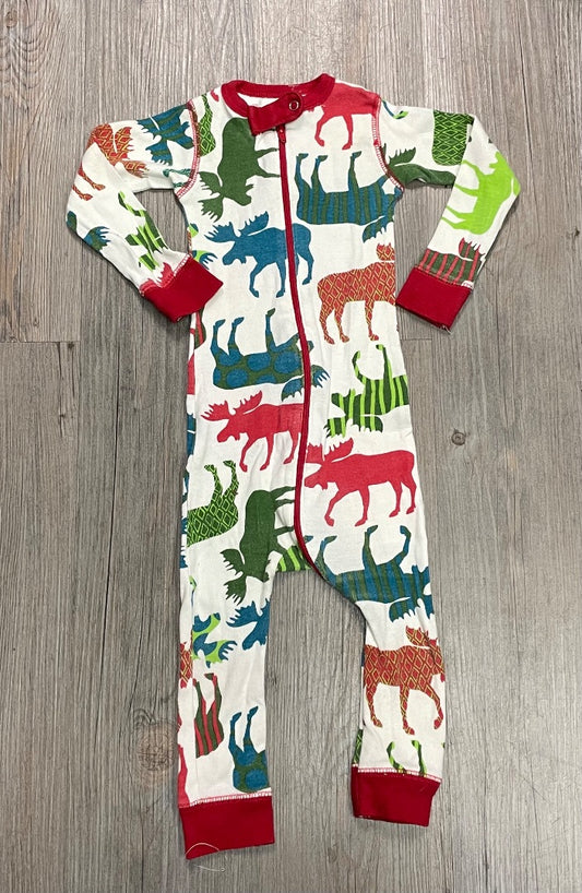 Multi Colour Lazy One Pj Onesie, 12M