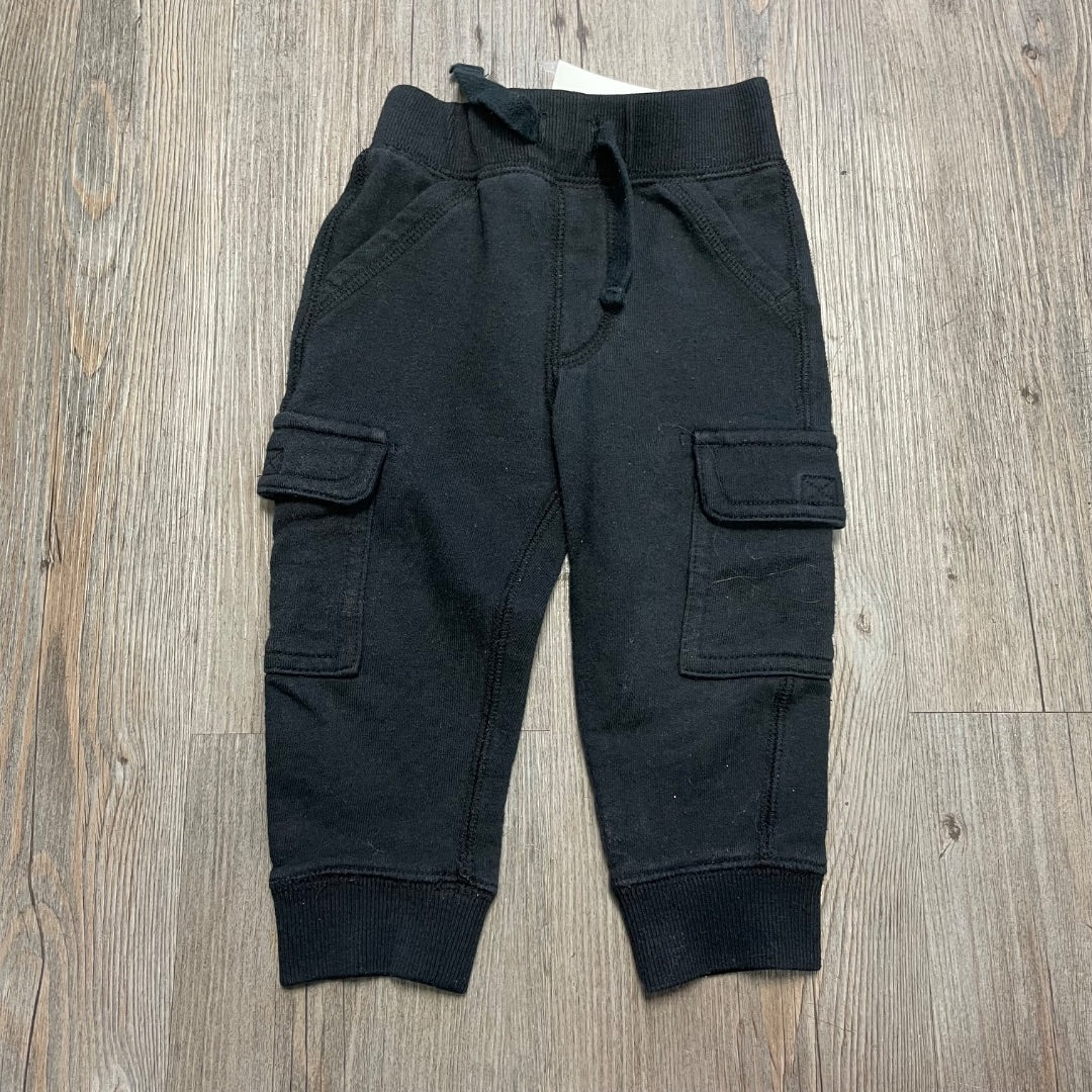 Black Koala Kids Cargo Pants, 9-12M