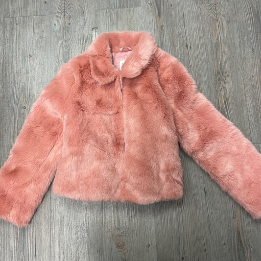 Dustyrose Gap Faux Fur Jacket, 8-9Y
