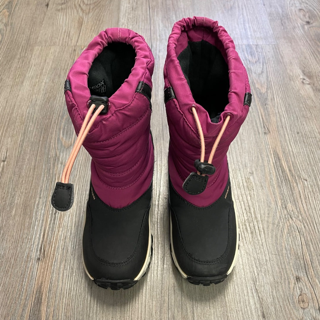 Fuchsia Geox Amphibiox Winter Boots, 12Y