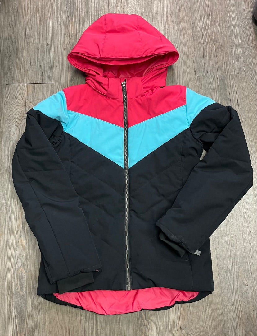 Black/Turquiose/Fuchsia Spyder Winter Ski Jacket, 16Y
