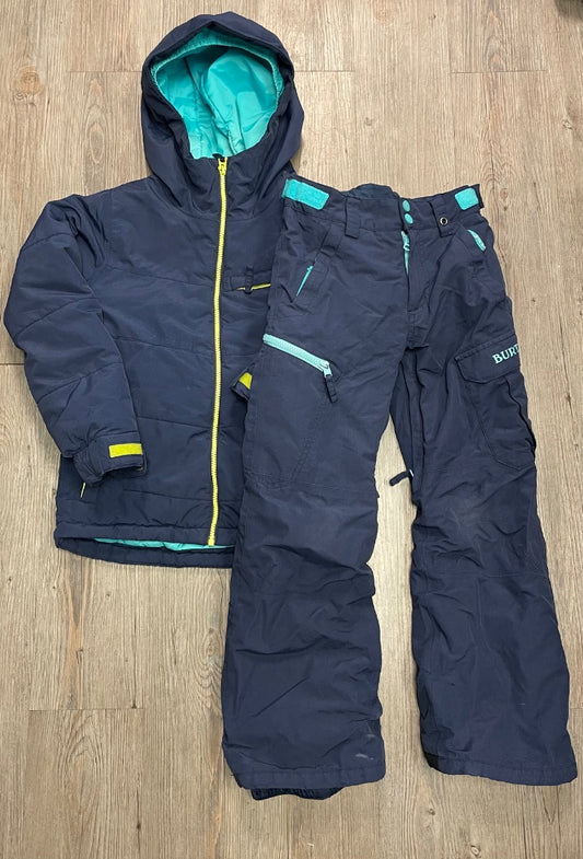 Navy/Blue Burton 2 pcs Snow Suit Set, Jacket-5/6Y Pants-7/8Y