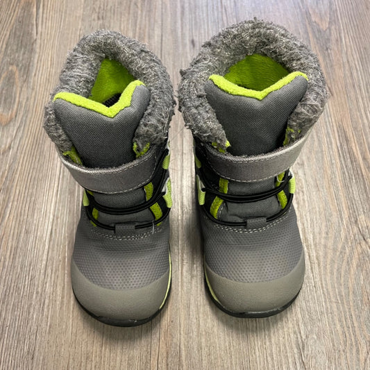 Grey Lime See Kai Run Gilman Winter Boots, 8T