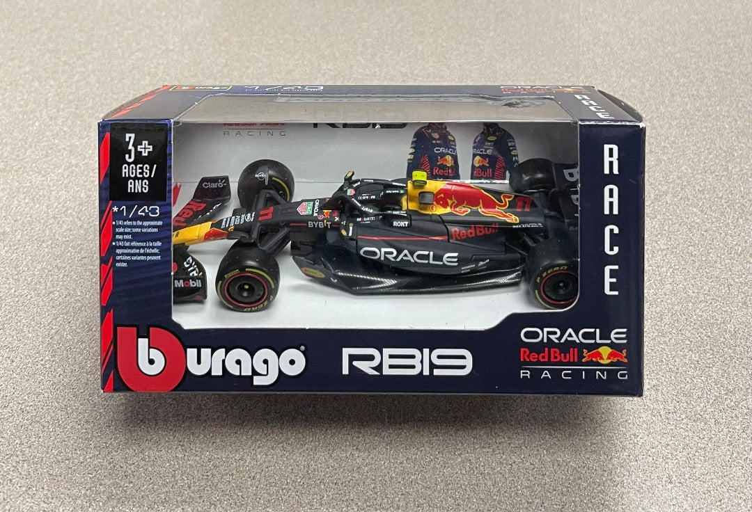 Multi Colour Oracle Redbull Racing Burago RB19 Racing car, 3Y+