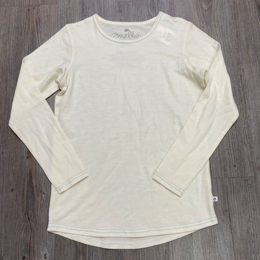 Ivory Smalls Long Sleeve 100% Merino Wool Top, 11-12Y
