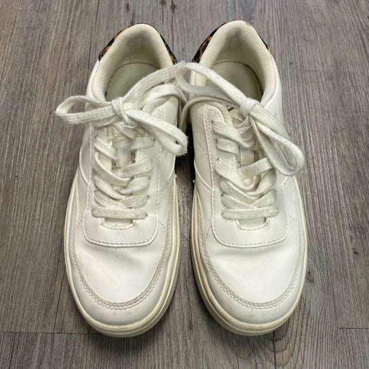 White Zara Lace Up Sneaker, 2Y