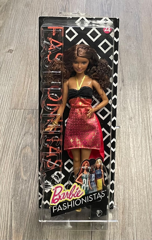 Pink Gold Red Dress  Barbie Fashionistas, 3Y+