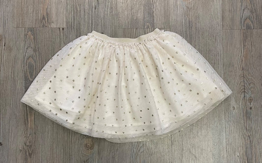 Ivory Gold Mayoral Lined Skirt, 3Y