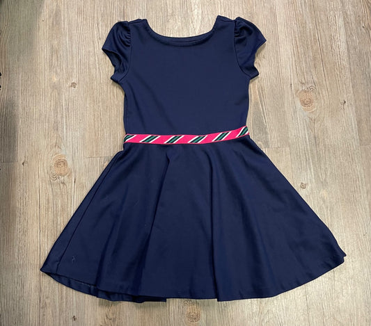 Navy Polo Ralph Lauren SSL Dress, 6Y