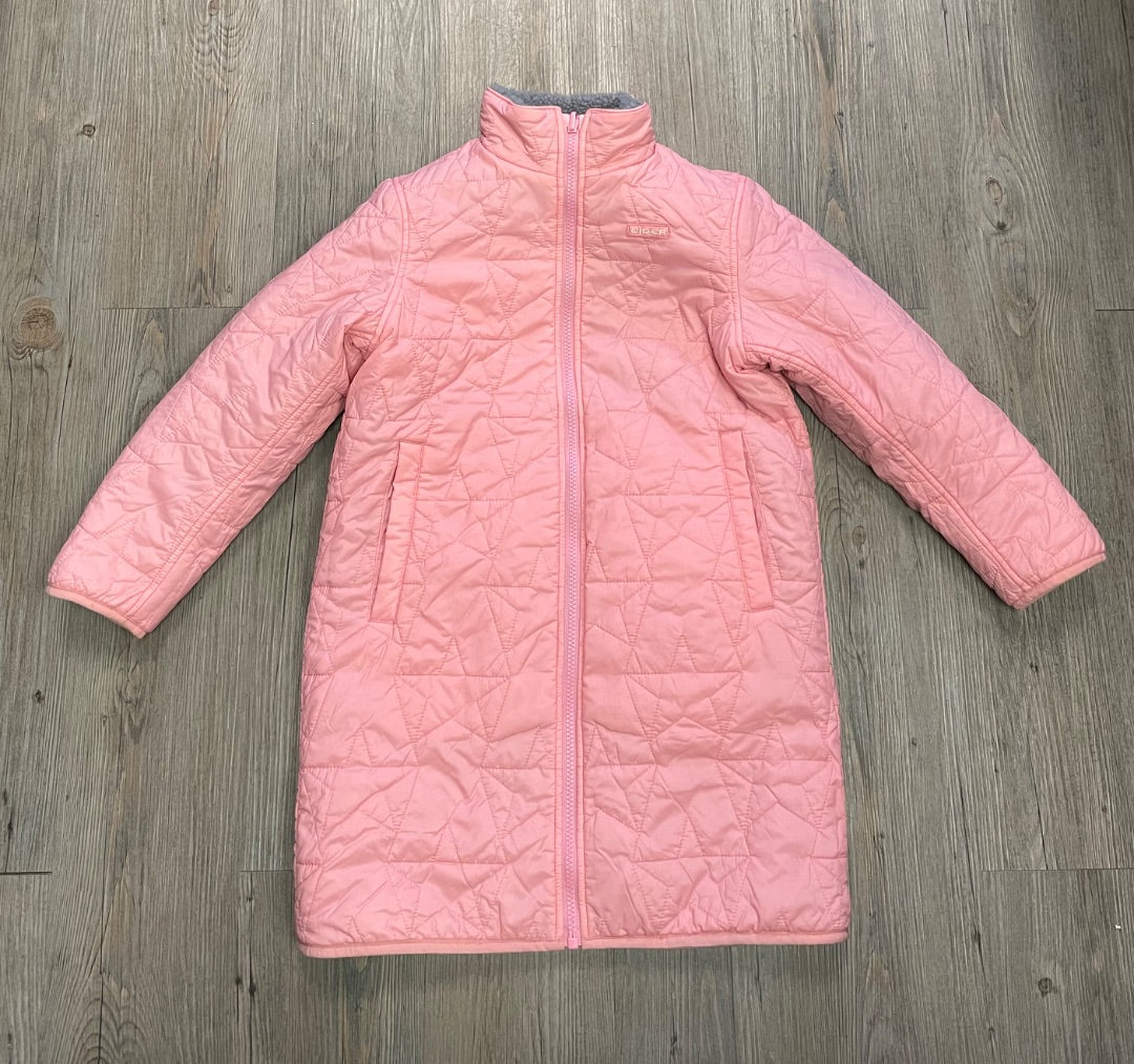 Pink,Grey Eider Reversible Coat, 8-9Y