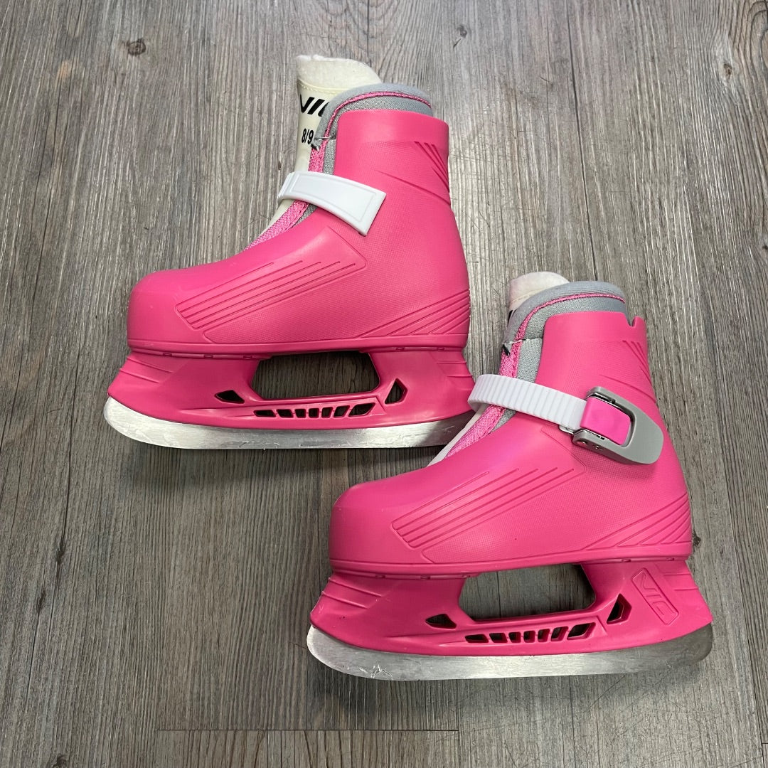 Pink Bauer Hockey Skates, 8-9T