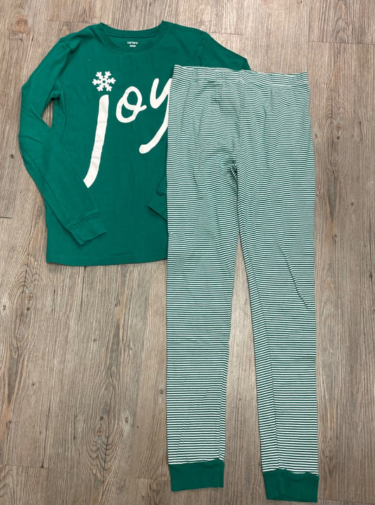Green Carters 2PC Holiday PJ Set, 10Y