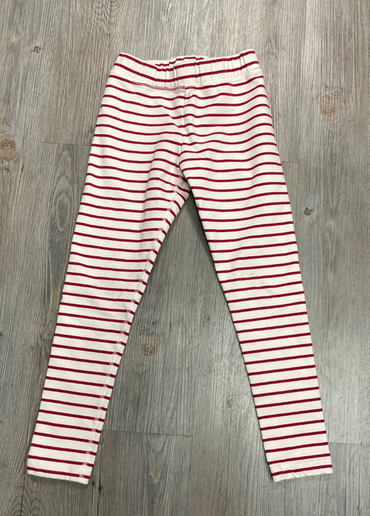 Red Striped Hanna Anderson Legging, 8Y