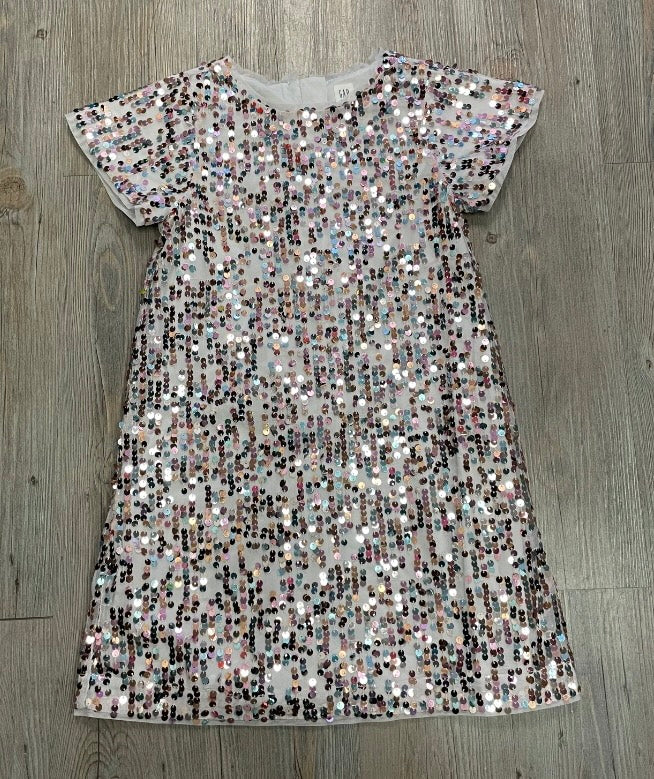 Multi Colour Gap SSL Sequins Dress, 8-9Y