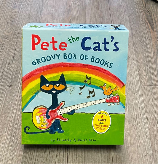 Multi Colour  Pete The Cats Groovy Box Of Books, Hardcover