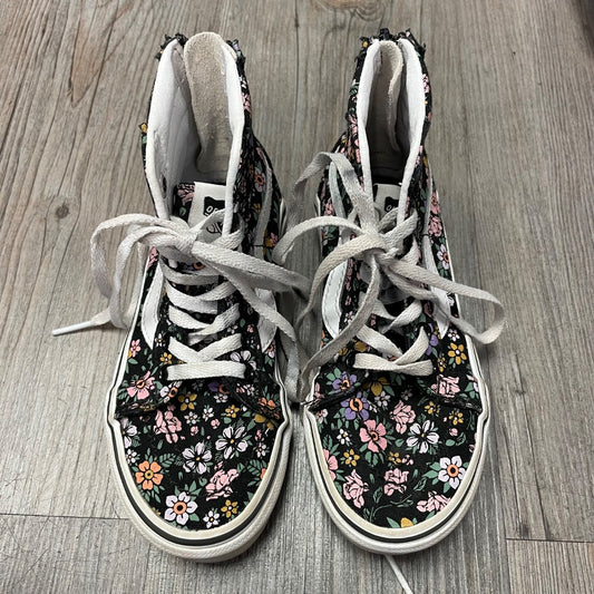 Floral Vans Lace Up Sneaker, 11Y