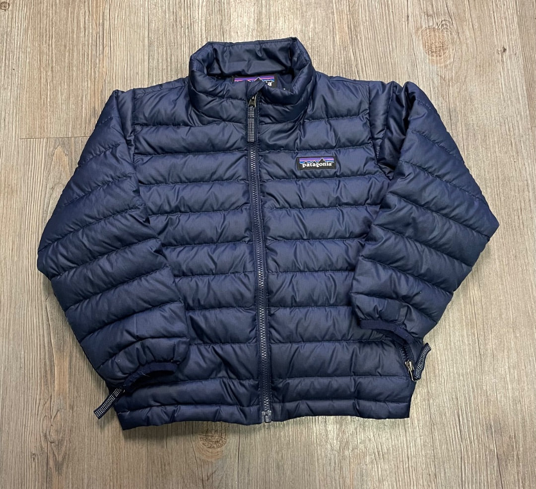 Navy Patagonia Puffer Jacket, 3Y