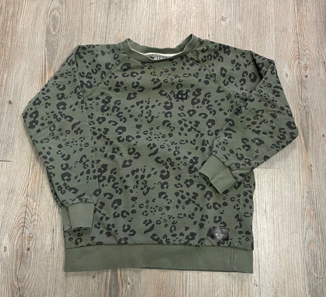 Green Leopard Munster Pullover Top, 10Y