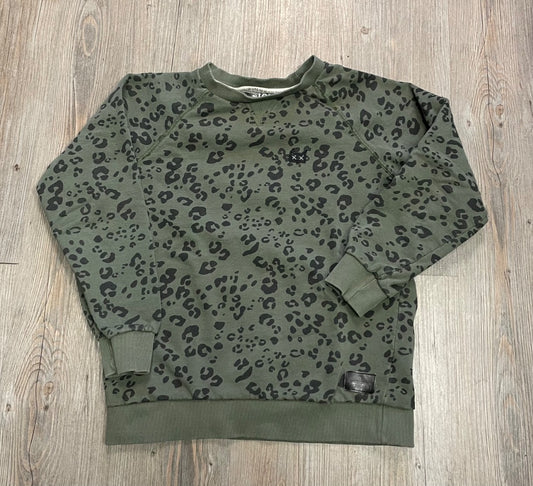 Green Leopard Munster Pullover Top, 10Y