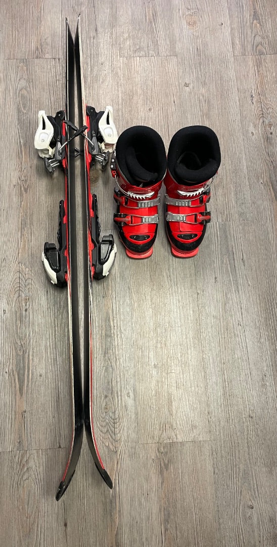 Red Rossignol CompJ Ski Boots, 25.5 cm