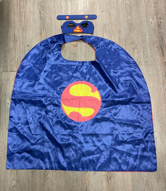 Red/Blue  Superman Cape/Mask/Wristband