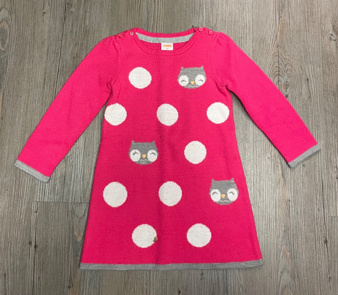Pink Gymboree LS Knit Dress, 2Y