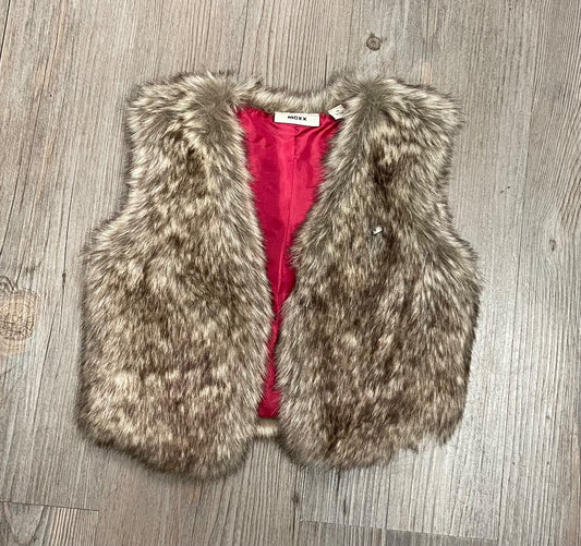 Brown Mexx Faux Fur Vest, 9-12M