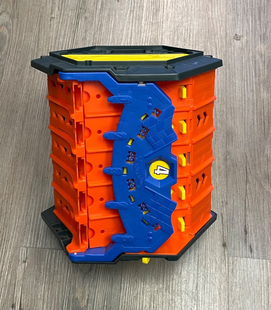 Orange Hotwheels Roll Out Raceway  Storage Bucket
