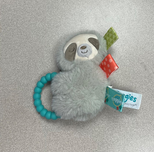 Grey Taggies On The Go Sloth Teether, Pre-owned