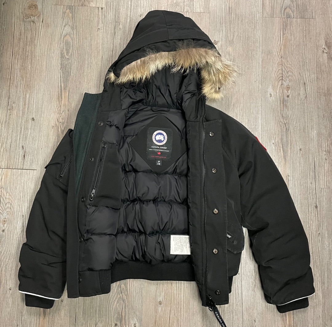 Black with Fur Canada Goose Youth Rundle, 7-8Y