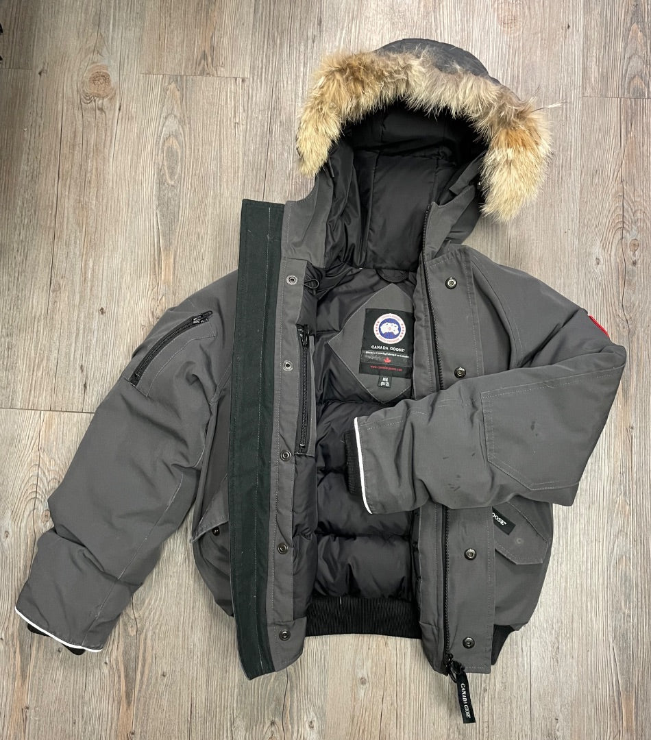 Grey with Fur Canada Goose Youth Rundle, 10-12Y