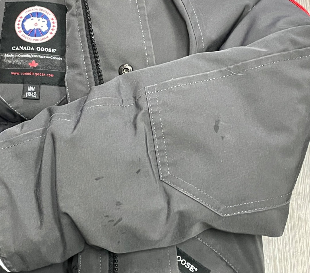 Grey with Fur Canada Goose Youth Rundle, 10-12Y